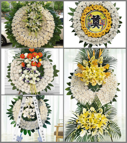 湖北黄冈市黄梅县濯港镇枫岭村花圈速递