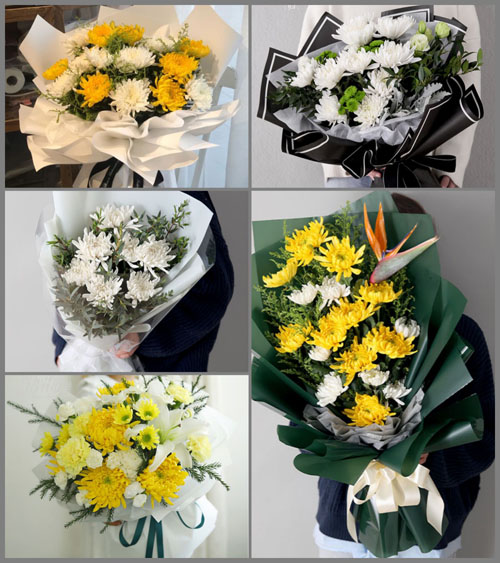 湖北黄冈市黄梅县濯港镇枫岭村白事花束代送